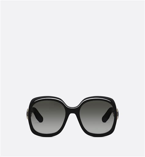 Lady 95.22 R3I Black Rounded Sunglasses 